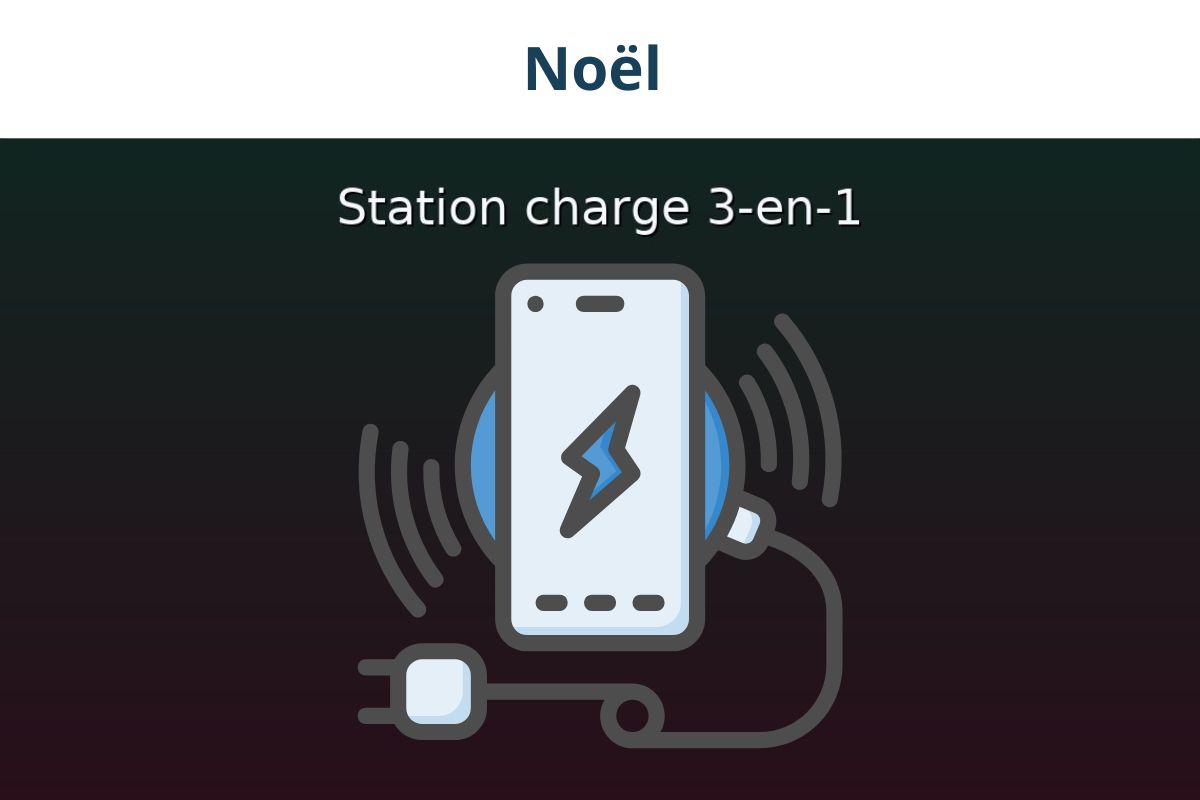 Station de charge 3-en-1